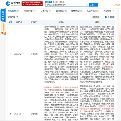 58同城經(jīng)營范圍再擴容 新增企業(yè)管理服務(wù)完善本地生態(tài)布局